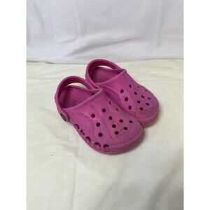 Crocs BAYA Clogs ELECTRIC PINK US Kids Size C 11